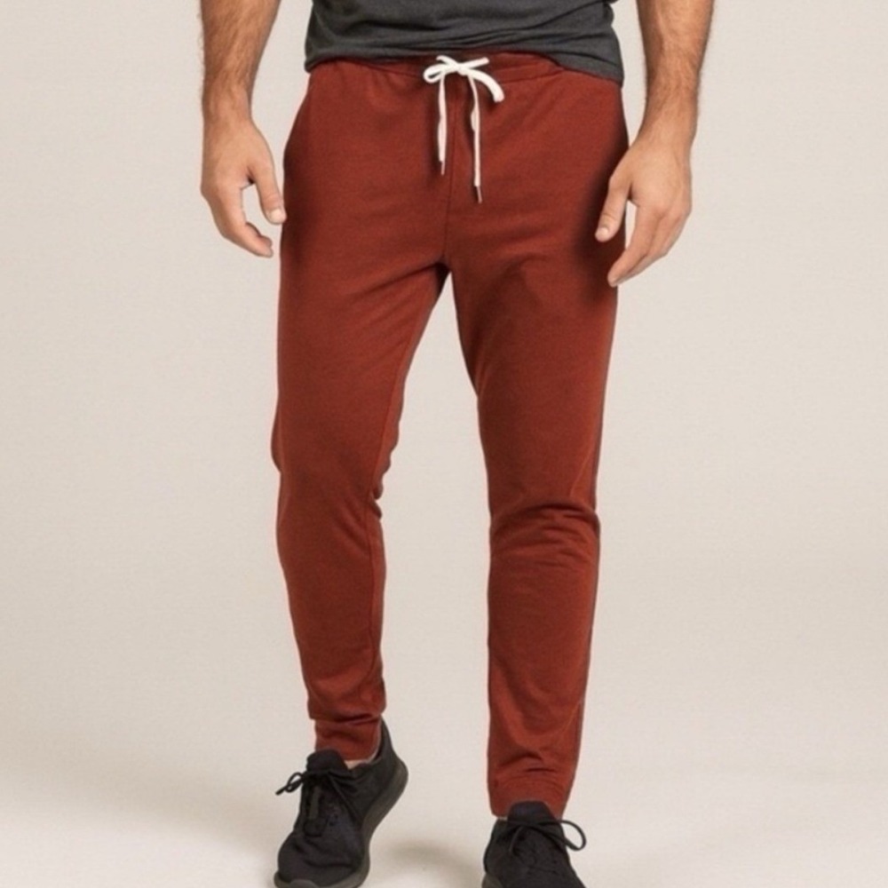 Vuori Ponto Performance Pants Men's‎ XXL Red Clay DreamKnit Lounge Activewear